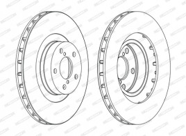 Тормозной диск FERODO DDF1175C