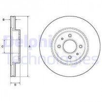 Тормозной диск DELPHI BG4743C
