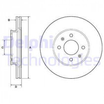 Тормозной диск DELPHI BG4744C