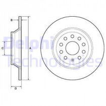 Тормозной диск DELPHI BG4751C