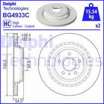 Тормозной диск DELPHI BG4933C