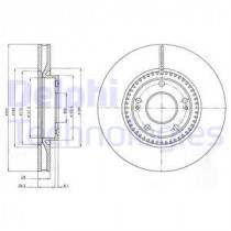 Тормозной диск DELPHI BG4251C