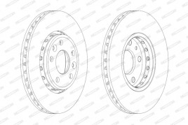 Тормозной диск FERODO DDF1726C