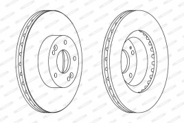 Тормозной диск FERODO DDF1630C