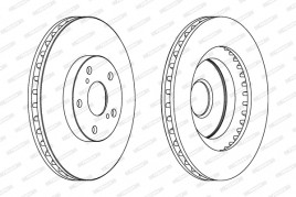 Тормозной диск FERODO DDF1646C