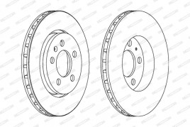 Тормозной диск FERODO DDF1154C