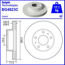 Тормозной диск DELPHI BG4823C