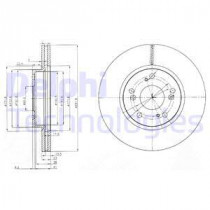 Тормозной диск DELPHI BG3980C