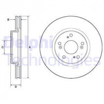 Тормозной диск DELPHI BG4698C