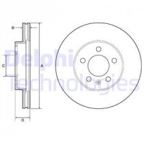 Тормозной диск DELPHI BG4963C