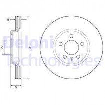 Тормозной диск DELPHI BG4965C