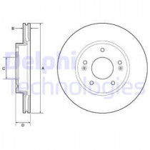 Тормозной диск DELPHI BG4955C