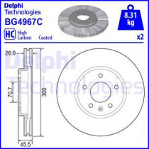 Тормозной диск DELPHI BG4967C
