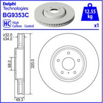 Тормозной диск DELPHI BG9353C