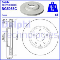 Тормозной диск DELPHI BG5055C