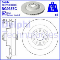 Тормозной диск DELPHI BG9357C
