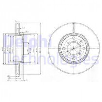 Тормозной диск DELPHI BG4049C