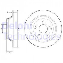 Тормозной диск DELPHI BG4956C