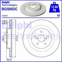 Тормозной диск DELPHI BG5082C