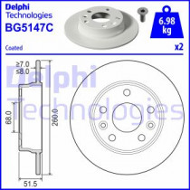 Тормозной диск DELPHI BG5147C