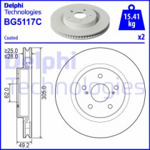 Тормозной диск DELPHI BG5117C