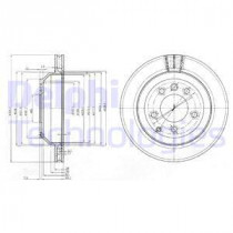 Тормозной диск DELPHI BG3775C