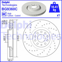 Тормозной диск DELPHI BG9360C