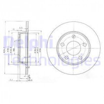 Тормозной диск DELPHI BG3671