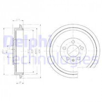 Тормозной барабан DELPHI BF406
