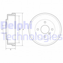 Тормозной барабан DELPHI BF627