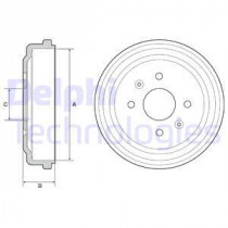 Тормозной барабан DELPHI BF548