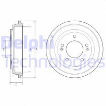 Тормозной барабан DELPHI BF613