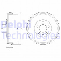 Тормозной барабан DELPHI BF575