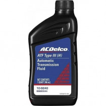 Масло трансмиссионное синтетичесское ACDelco ATF Type III (H) Automatic Transmission Fluid 0.946 л 109240