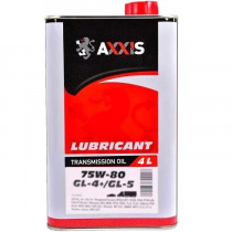 Масло трансмиссионое AXXIS 75W-80 GL-4 4л. AX-1021