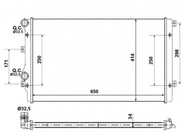 Радиатор NRF 53406A