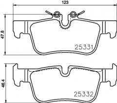 Комплект тормозных колодок BREMBO P06 094