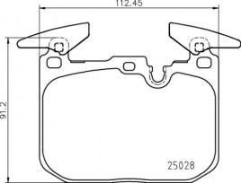 Комплект тормозных колодок BREMBO P06 098