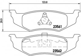 Комплект тормозных колодок BREMBO P11 010
