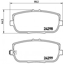 Комплект тормозных колодок BREMBO P49 044