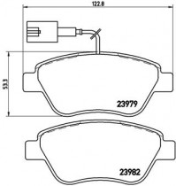 Комплект тормозных колодок BREMBO P23 140
