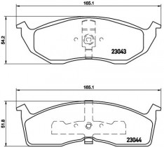 Комплект тормозных колодок BREMBO P11 008