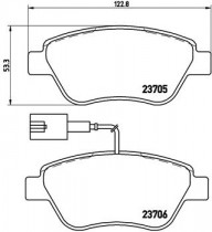 Комплект тормозных колодок BREMBO P23 141