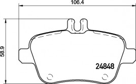 Комплект тормозных колодок BREMBO P50 135