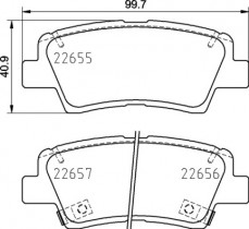 Комплект тормозных колодок BREMBO P30 103