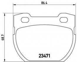 Комплект тормозных колодок BREMBO P44 006