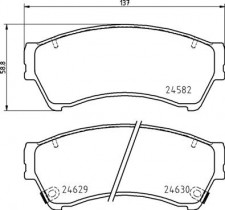 Комплект тормозных колодок BREMBO P49 060