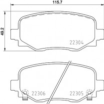 Комплект тормозных колодок BREMBO P23 177