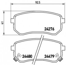 Комплект тормозных колодок BREMBO P30 033