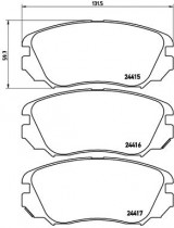 Комплект тормозных колодок BREMBO P59 054